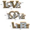 Wooden Ornaments English Alphabet Love Creative Decorative Sign Rustic Style Wedding Gift For Home