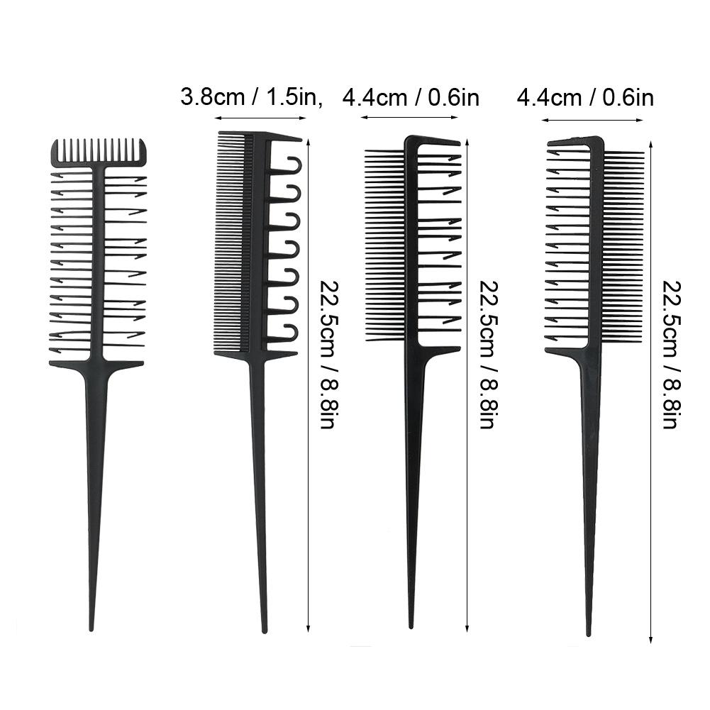 Professional Hairdresser Comb Set Hair Coloring Dying Highlight Salon Barber Tool