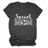 Soccer Mom European and American Crew Neck Women's Casual Loose Short-sleeved eBay Foreign Trade Spot Large Size Comfortable T-shirt