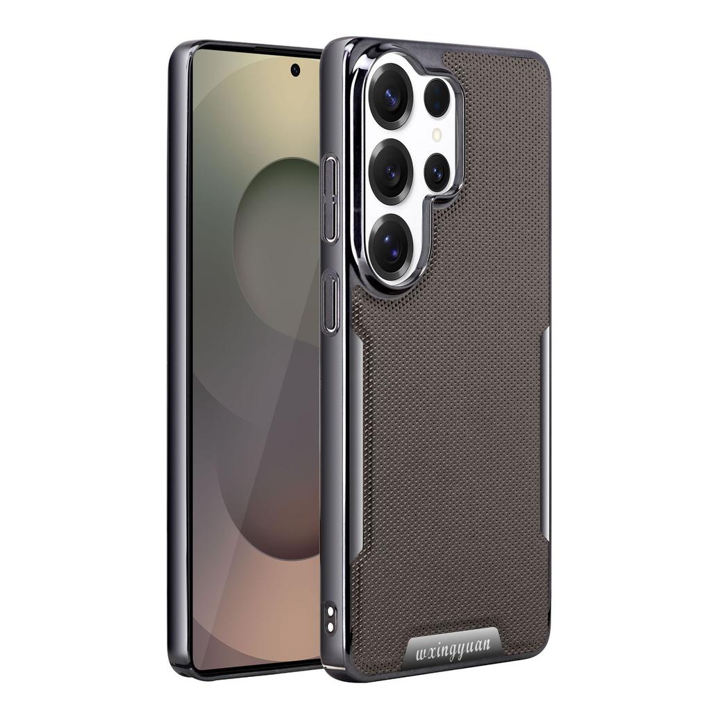 Samsung S11Ultra Electroplated Leather Pattern Mobile Phone Case S11Ultra Business Anti-drop S11Ultra Model