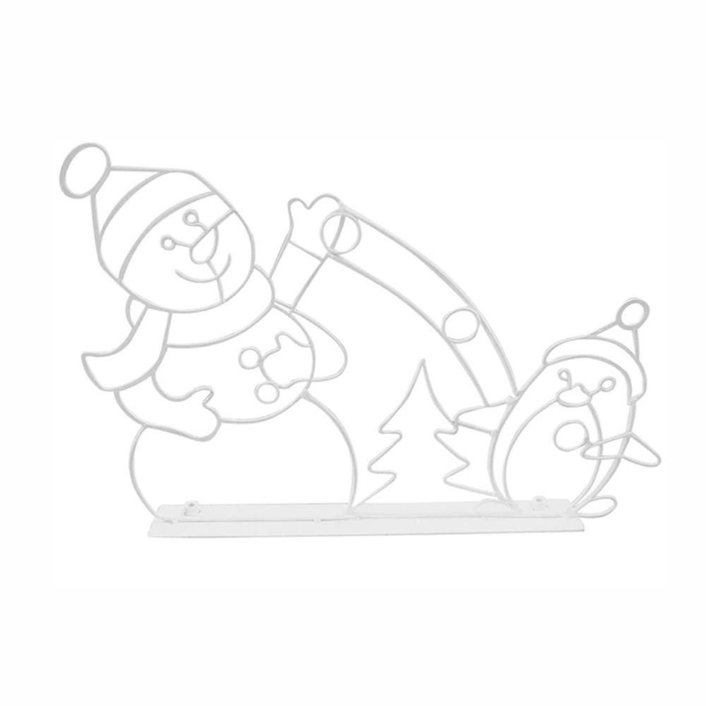 Christmas Lights Outdoor Decor Glowing Snowman & Penguin Christmas Atmosphere