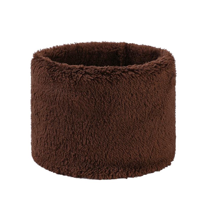 Fashionable Plush Neck Gaiter Keep Warm Solid Color Cold-proof Collar Half Face Mask For Autumn Winter Face Cover