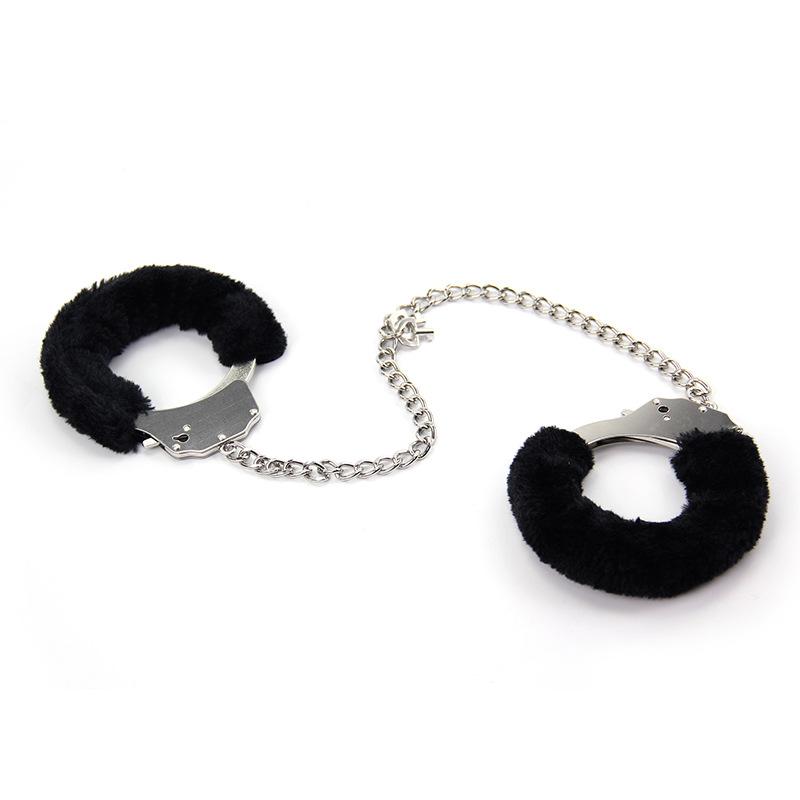 Metal plush sexy cuff SM sex toys flirting foreplay flirting supplies