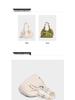 Women's 2025 Spring/Summer Pleated Chain Bucket Crossbody Bag