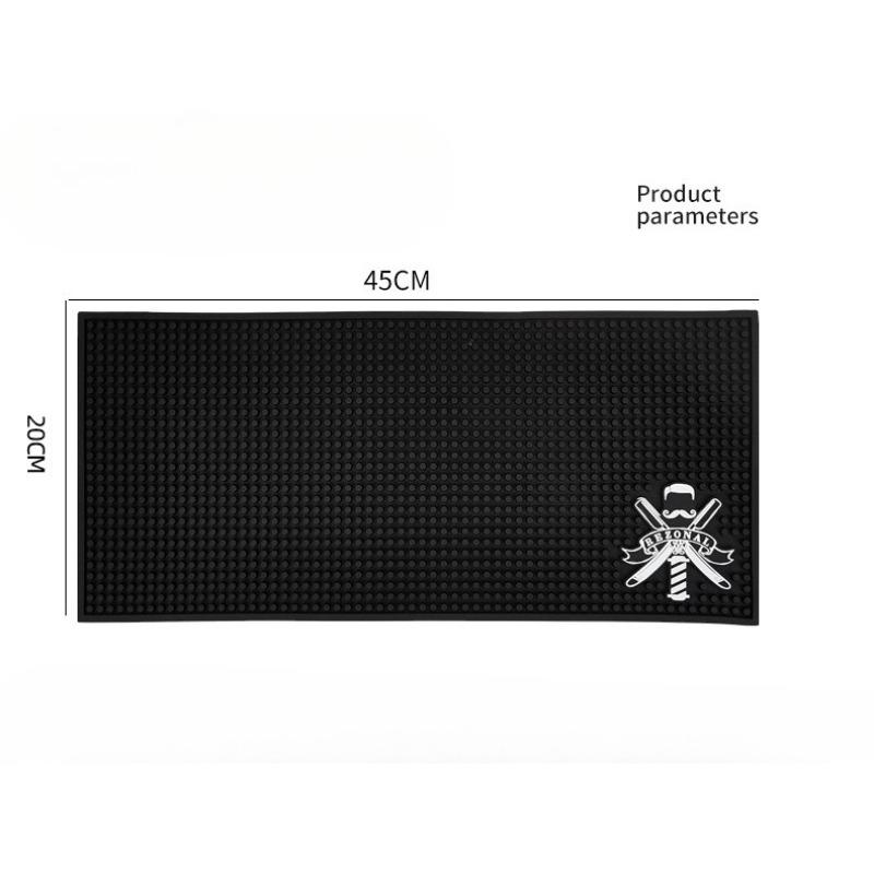 Non-Slip Barber Mat Skull Pattern Silicone Waterproof Professional Scissors Combs Hairdresser Tool Organizer Pad for Salon Tools