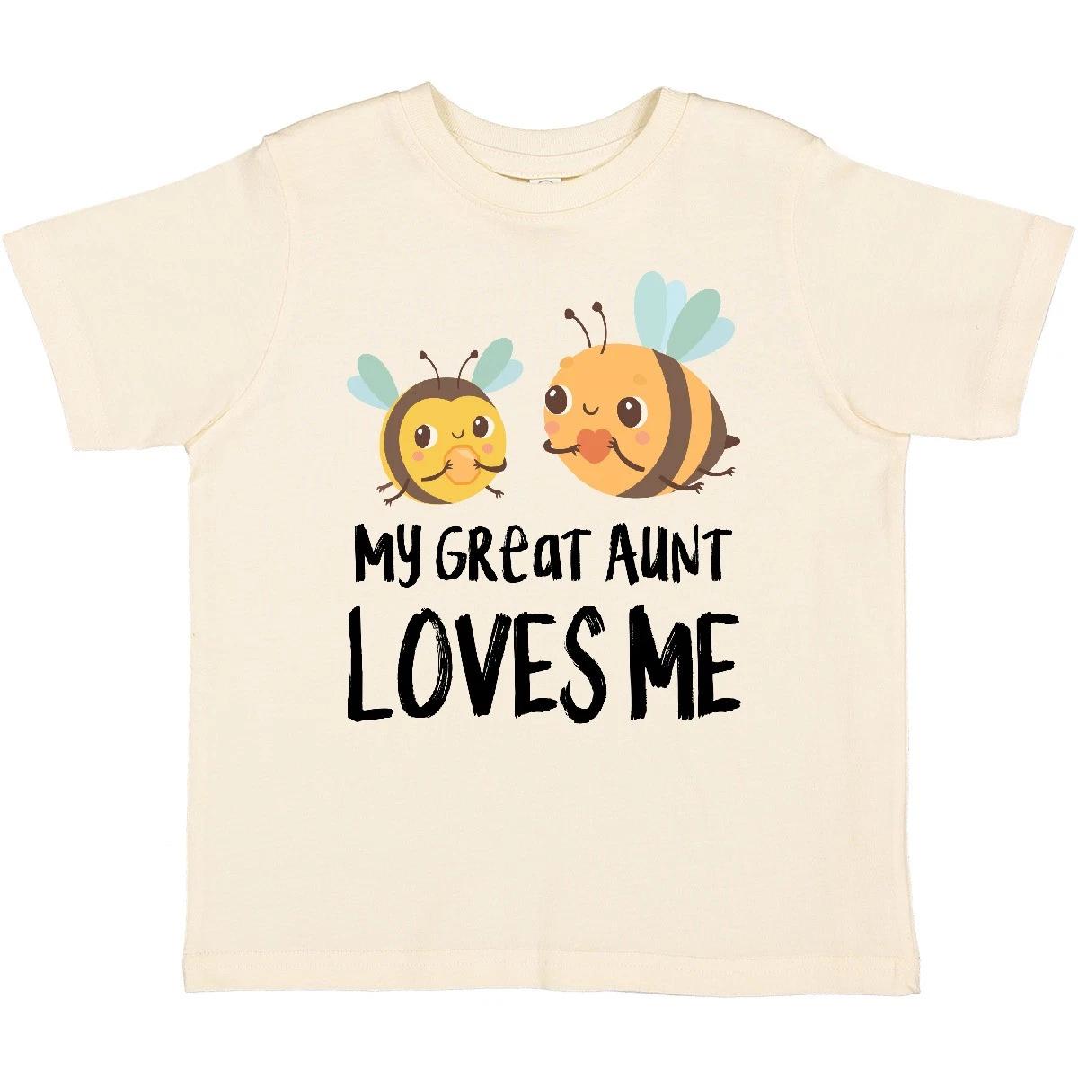 Inktastic Bees My Great Aunt Loves Me Toddler T-Shirt Nephew Niece Family Uncle 160