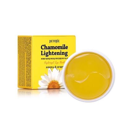 PETITFEE Kamille aufhellende Hydrogel-Augenklappe (60 Stück, 30 Paar) Beruhigend, hautfreundlich, feuchtigkeitsspendend, pflegend