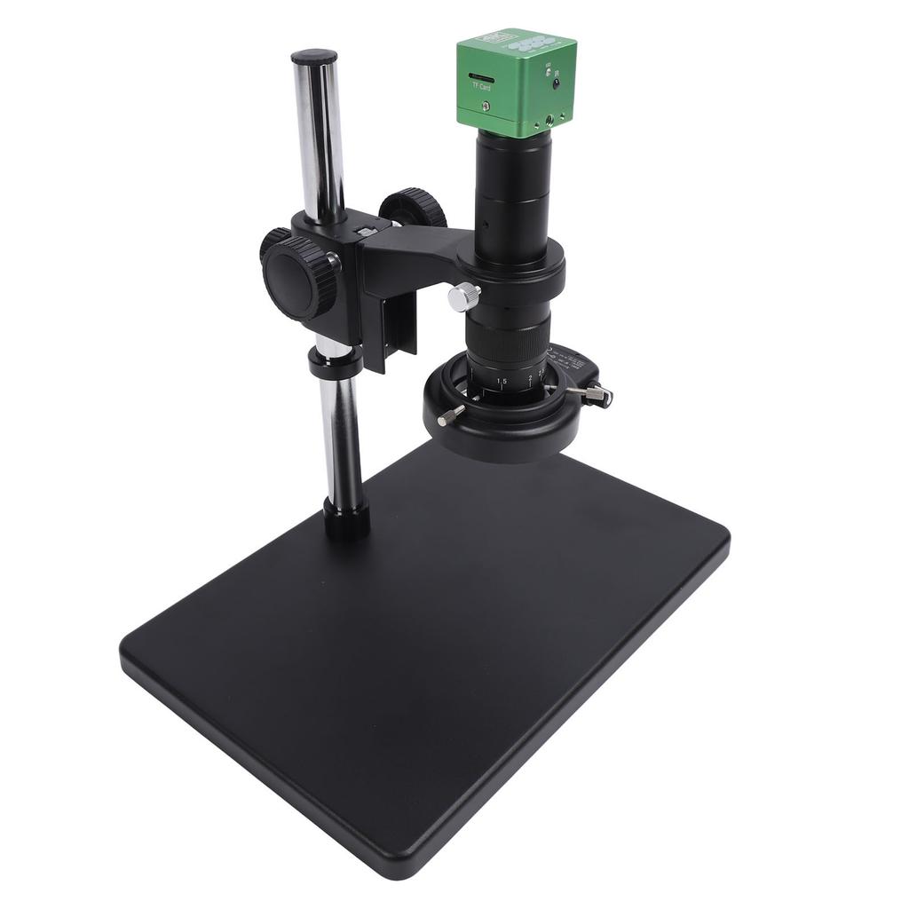 Microscope Camera 4K 41MP Remote Control Industrial Camera with 180X C Mount Lens and 144 LED Ring Lamp