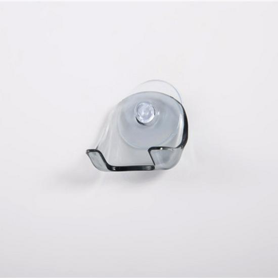 Suction Cup Shaver Holder - Wall-Mounted Razor Hanger (Gray/Blue)