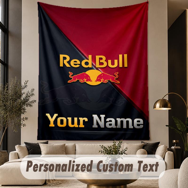 Custom Text Tapestry RB Leipzig FC Print Wall Tapestry Indoor Living Room Wall Decor