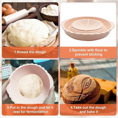 Collapsible Silicone Leavening Basket Baking Bread Mould Durable Proofing Bread Basket