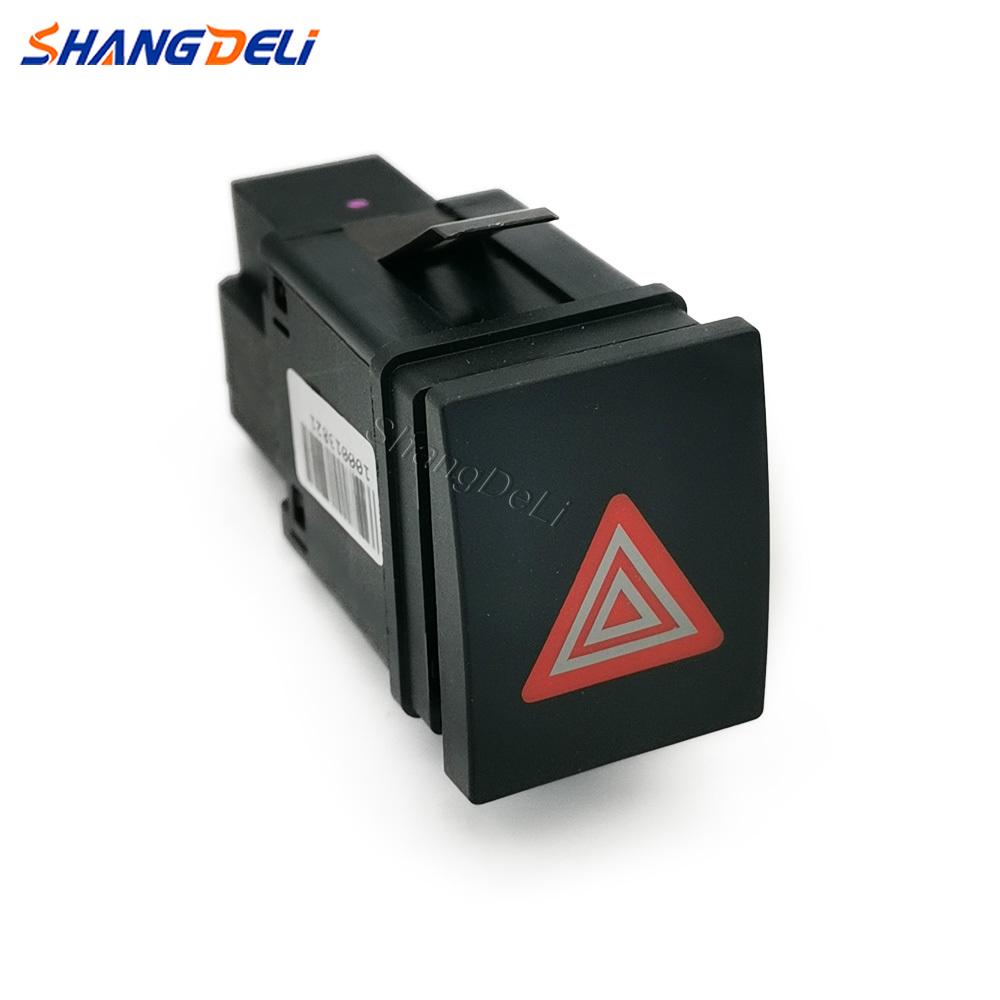 1PC Car Warning Hazard Light Emergency Button Switch Double Flash Warning Light Fit for Polo 9N 2002 2010 Car Accessories