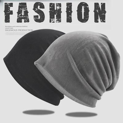 Breathable Knitted Fashion Pullover Hat for Spring, Summer & Autumn - European & American Style Soft Sleeping Cap