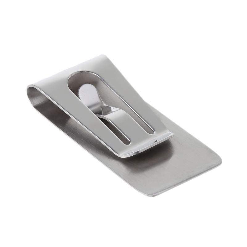 2 X PC Men Stainless Steel Money Clip Cash Note Credit Card Holder Wallet Opener