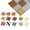 Murstein Glatt 2x2 Gulv Trykt Flis Sammenmonterte Byggeklosser Dekorasjon Keramisk Flis MOC Byhus Byggeleker