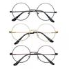 New Women Round Blue Light Blocking Eyeglasses Metal Frame Computer Gaming Reading Eye Protection Glasses