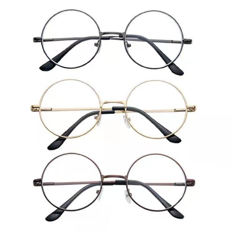 New Women Round Blue Light Blocking Eyeglasses Metal Frame Computer Gaming Reading Eye Protection Glasses