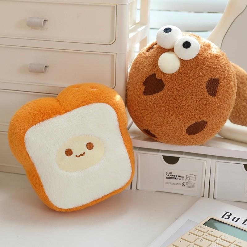 Butter Cartoon Cake Chocolate Cookies Toast Food Design Plush Toy For Children