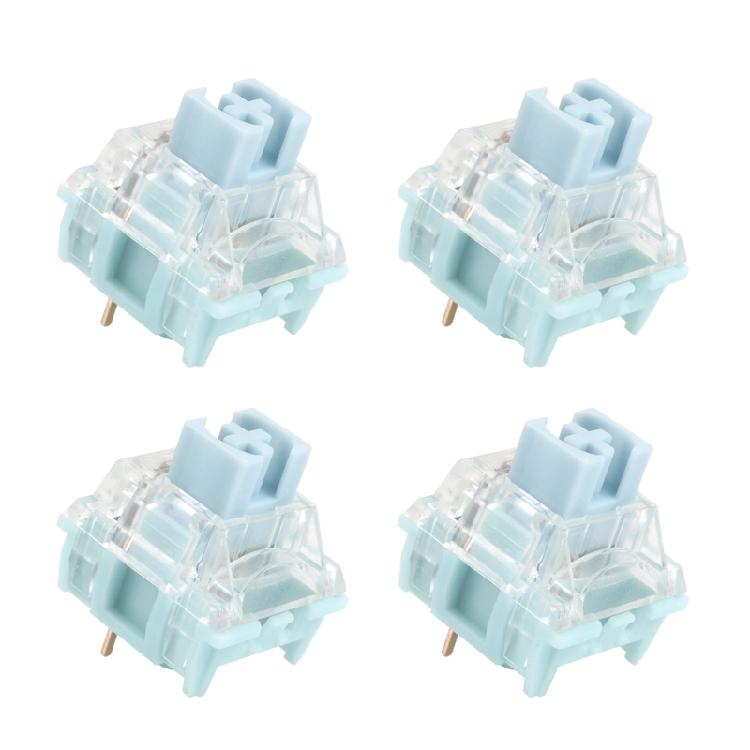 TTC Silent Bluish White Switches Dual Gold Plated for Mechanical Gaming Keyboard 1