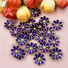 20 Stücke 15,6*18mm Legierung Tropfen Öl Kleine Daisy Anhänger Blume Perlen DIY Schmuck Zubehör Handy Kette, der Material