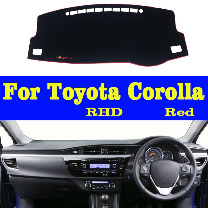 Car Dashboard Avoid Light Pad Instrument  Platform Cover Carpets Accessories For Toyota Corolla E180 2014 2015 2016 2017 2018