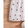0-3 Years Old Girl Fashion Princess Dress Summer Children's Cute Heart-shaped Print Dress With Hat