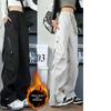 Pantaloni da arrampicata morbidi a prova di tre agenti per uomo Autunno Inverno Marca di moda Foderati in pile Paracadutista Abbigliamento da lavoro Americano