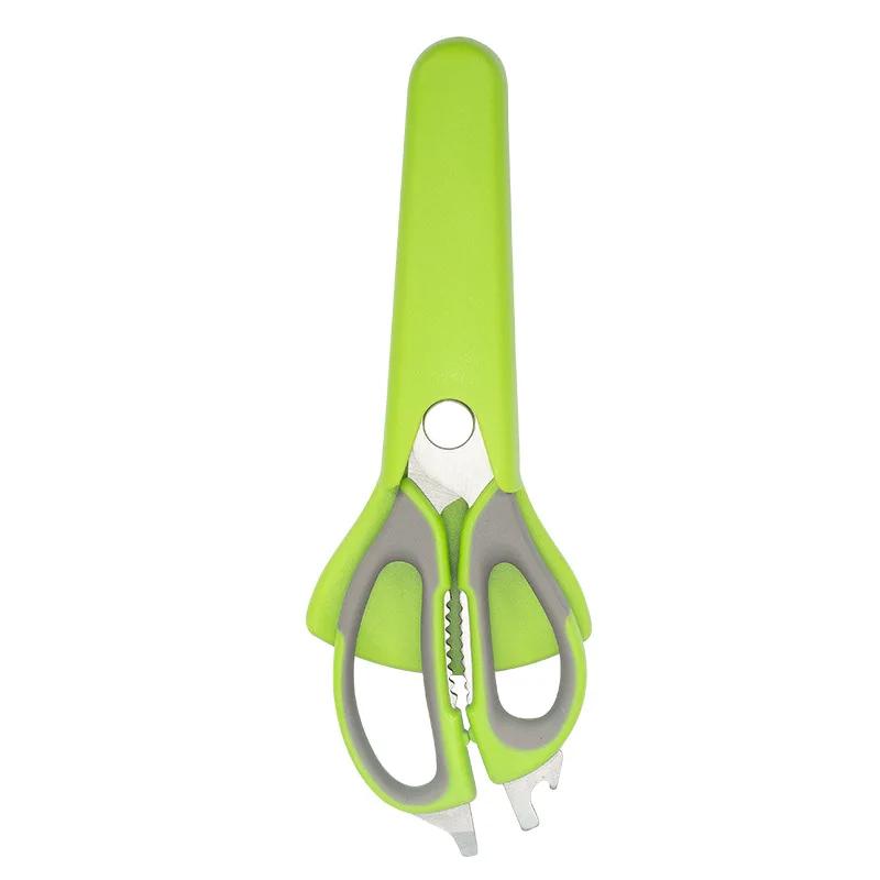 Thick Household Blade Stainless Steel Barbecue Meat Cutting Removable Pptpr Handle Shear Multi Kitchen Scissors With Nutcracker