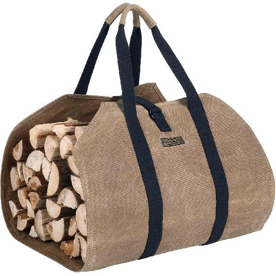 Firewood Carrier, Log Carrier for Firewood, Wood Carrying Bag for Firewood, Firewood Carriers with Handles for Fire Pit, Camping, BBQ Barbecue,