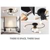 6 Heads LED Ceiling Lamp for Living Room Nordic Dome Light Home Decoration Lighting Natural Light Lighting Chandelier