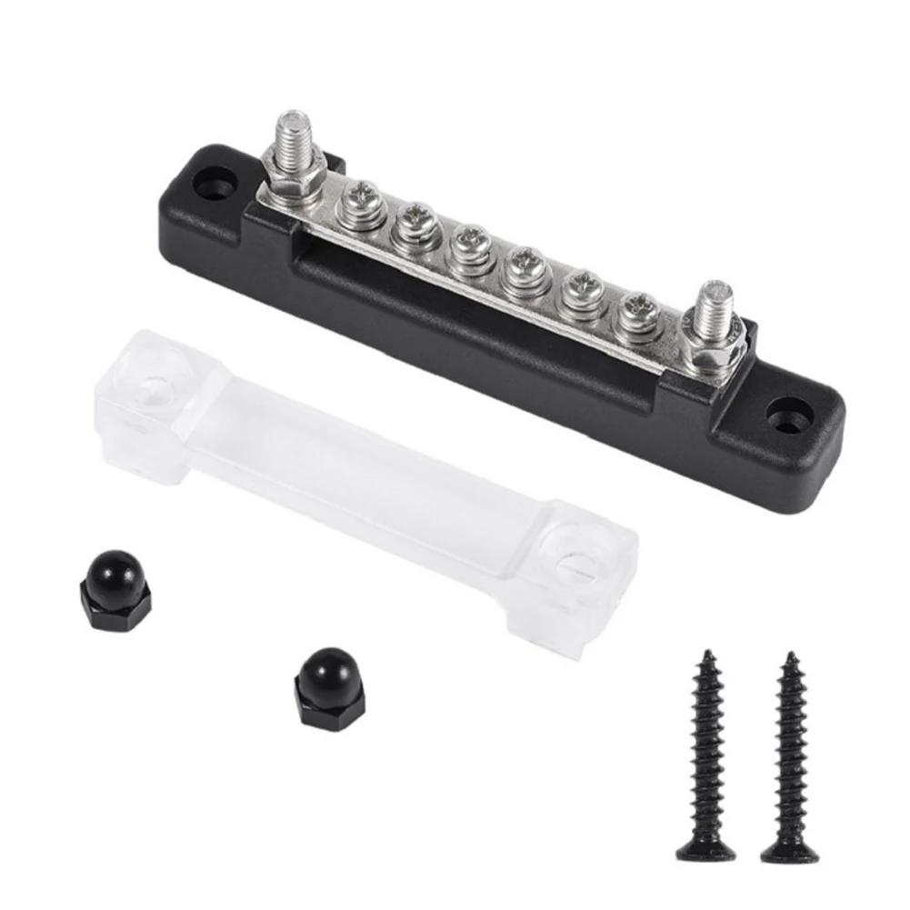 M6 12V Bus Bar 1/4 Inch Power Distribution Block 150A Electrical Terminal Block Buss Bar for Truck Boat Car Camper RV