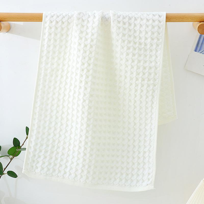 Pure Cotton Waffle Towel, Soft and Quick Drying, Men's and Women's Household Cotton Face Towel, Hand Towel