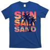 Sun Salt Sand Funny Beach Lover Summer Vacation Palm Tree T-Shirt Unisex