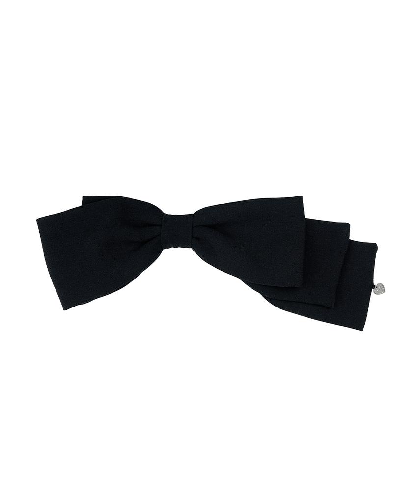Vvv Asymmetrical King Ribbon Hairpin _ Black