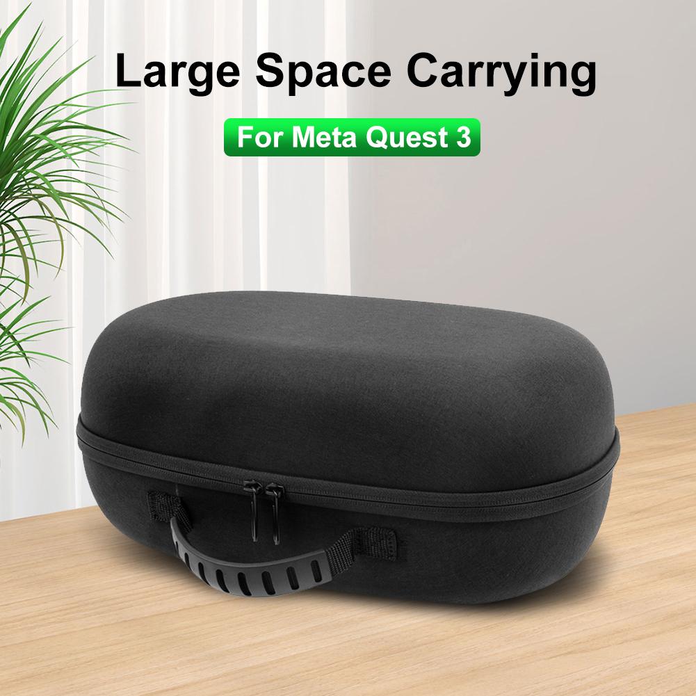 Tragetasche Tasche mit Objektivabdeckung Stoßfest Tragbare Aufbewahrungstasche Kratzfest für Meta Quest 3 VR-Headset Spielcontroller