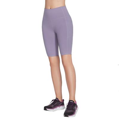 Go Walk High Waisted Bike Short, Womens Purple Shorts