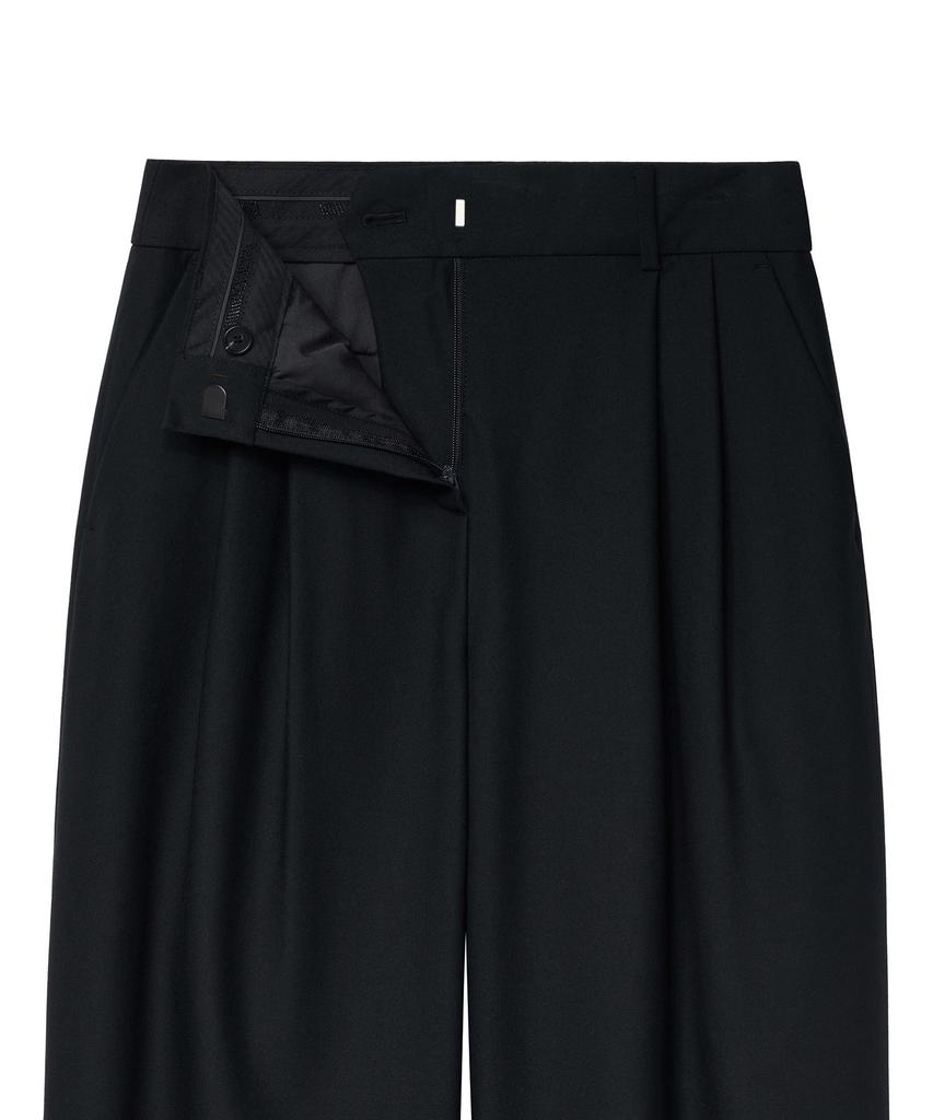 Musinsa Standard Woman Women'S Wide Bermuda Half Slacks [Black]