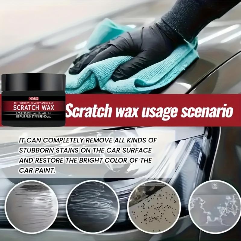 Car scratch repair wax, universal paint scratch and vortex remover, car exterior repair polishing paste kit
