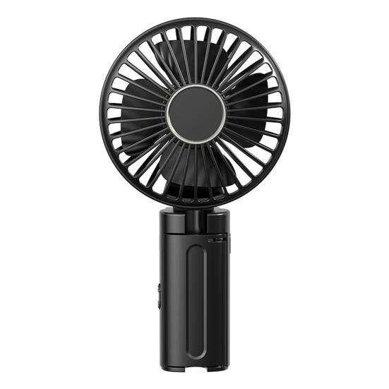Umbrella Fan Strong Airflow Low Noise Foldable Design Handheld Personal Fan Hands-Free Clip-On Rechargeable Cooling Fan