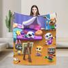 Super Soft T-Talking T-Tom And F-Friends Throw Blanket Premium Fleece Flannel Lightweight Bed Blanket Cozy Warm Blankets