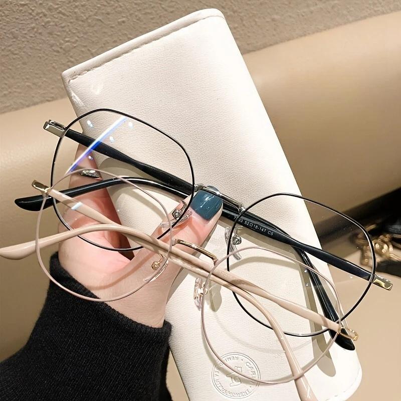 2 Stück Lesebrille Altersweitsicht Brillenrahmen Neu Anti Blaulicht Weitsicht Brille Runder Einfarbiger Rahmen Brille