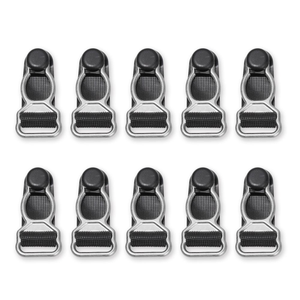 

10 шт. 10/12 мм Пластиковые Черные Клипсы-крючки для Подвязок для Ног Корсета, Концы для Подтяжек, Захваты для Чулок, Клипсы для Подвязок