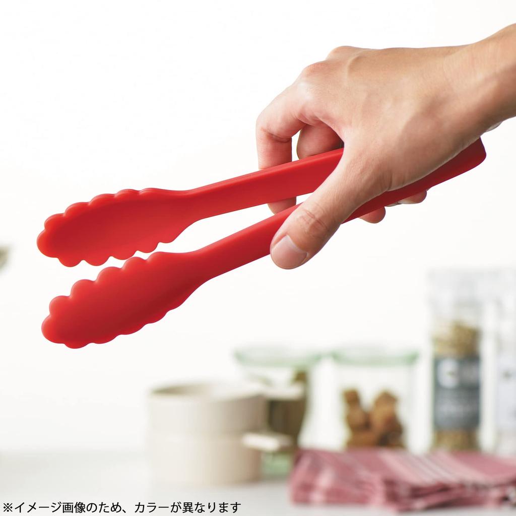 Kanda Silicone Mini Made In Perfect for and Sesame 083479 Tongs, Japan, Pasta, Meat, Fish, Kitchen, Color,