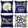 Pillow Cover Ins Style Daisy Summer Nordic Home Decoration Bedside Cushion Core Cover Linen