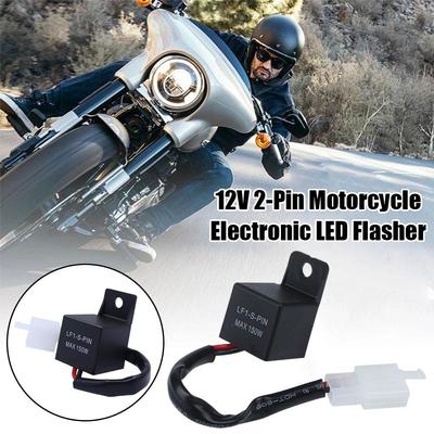 New 12V 2-Pin Motorcycle Electronic LED Flasher Relay LED Signal LED Blinker Light Indicator Turn Relay Flasher Turn Bulbs P3Z7