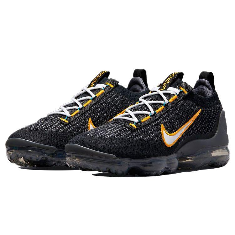 Nike Air VaporMax 2021 Flyknit Black University Gold Men Sneakers Dark-Grey White DH4086-001