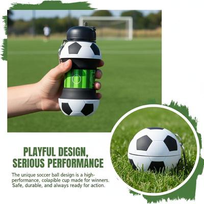 Flex Fold Water Bottle Cup Kids Leakproof Mug Portable School Sports Outdoor with Easy Carry Handle