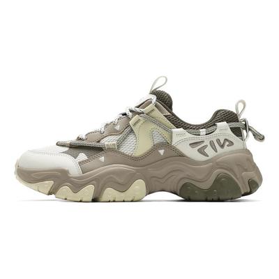 Zapatillas Deportivas Originales de Gato Patita 5ª Generación Serie Retro Cómodas de Caña Baja Zapatillas para Correr Mujer Zapatillas Blancas Grises Marrones F12W442115FWG