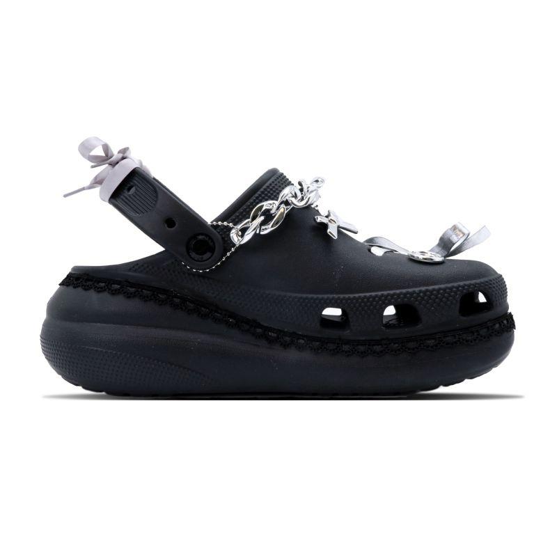 Crocs Crush Clog Stylish and Versatile Hole Shoes Unisex Black