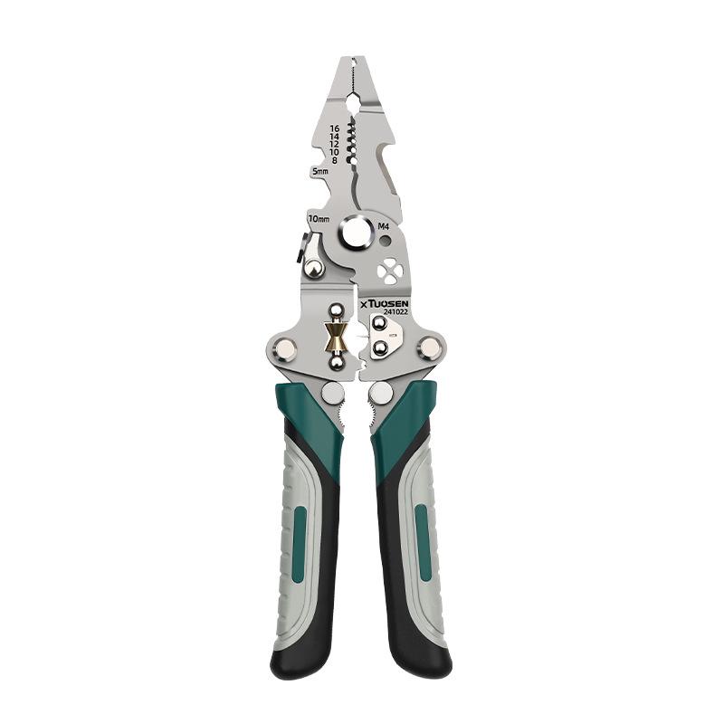 Tuosen Multi-Function Wire Stripper & Crimping Pliers for Electricians